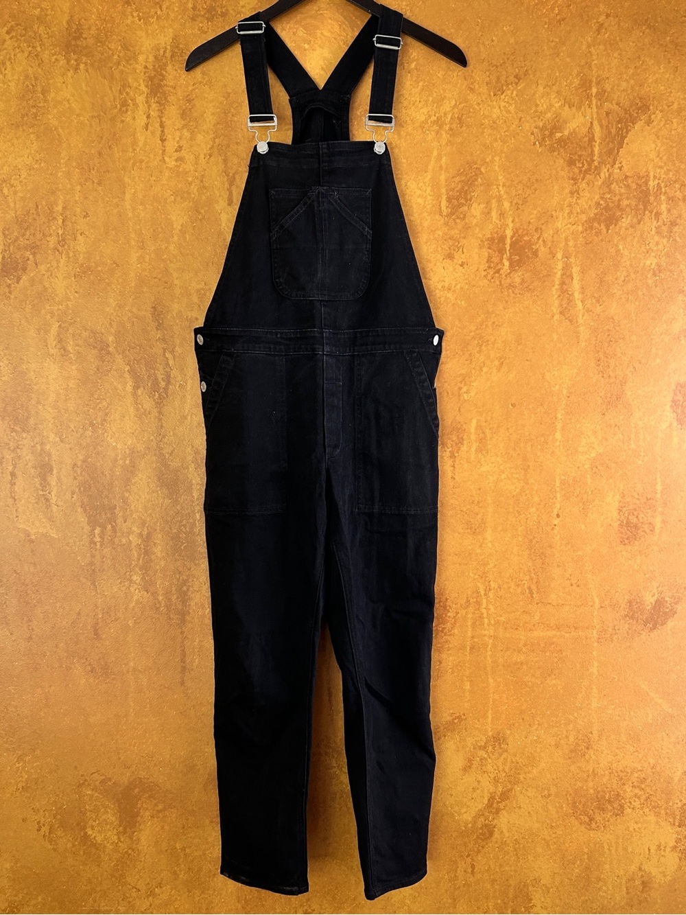 Gap Black Denim Overalls